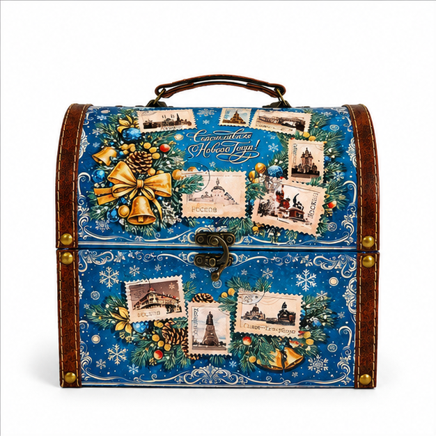 сладкий новогодний подарок Сундук Марки